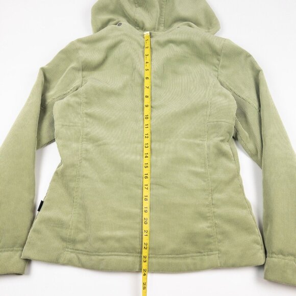 Patagonia Cordwarmer Jacket Women's Small Snap Fleece Lined Green Hooded 27145 - Picture 10 of 14